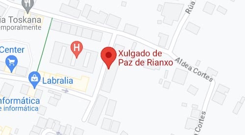 plano Registro Civil y Juzgado de Paz de Rianxo